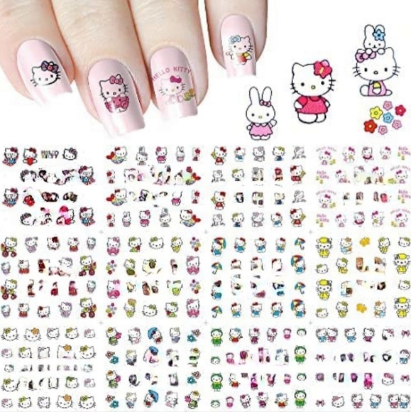 NWT Hello Kitty Nail Art Design Stickers N°1 FRIENDSHIP! - Picture 9 of 14